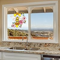 Vista 4 de Adorno de abeja, atrapasoles de vidrieras para ventanas, regalos para madres de Beelovers