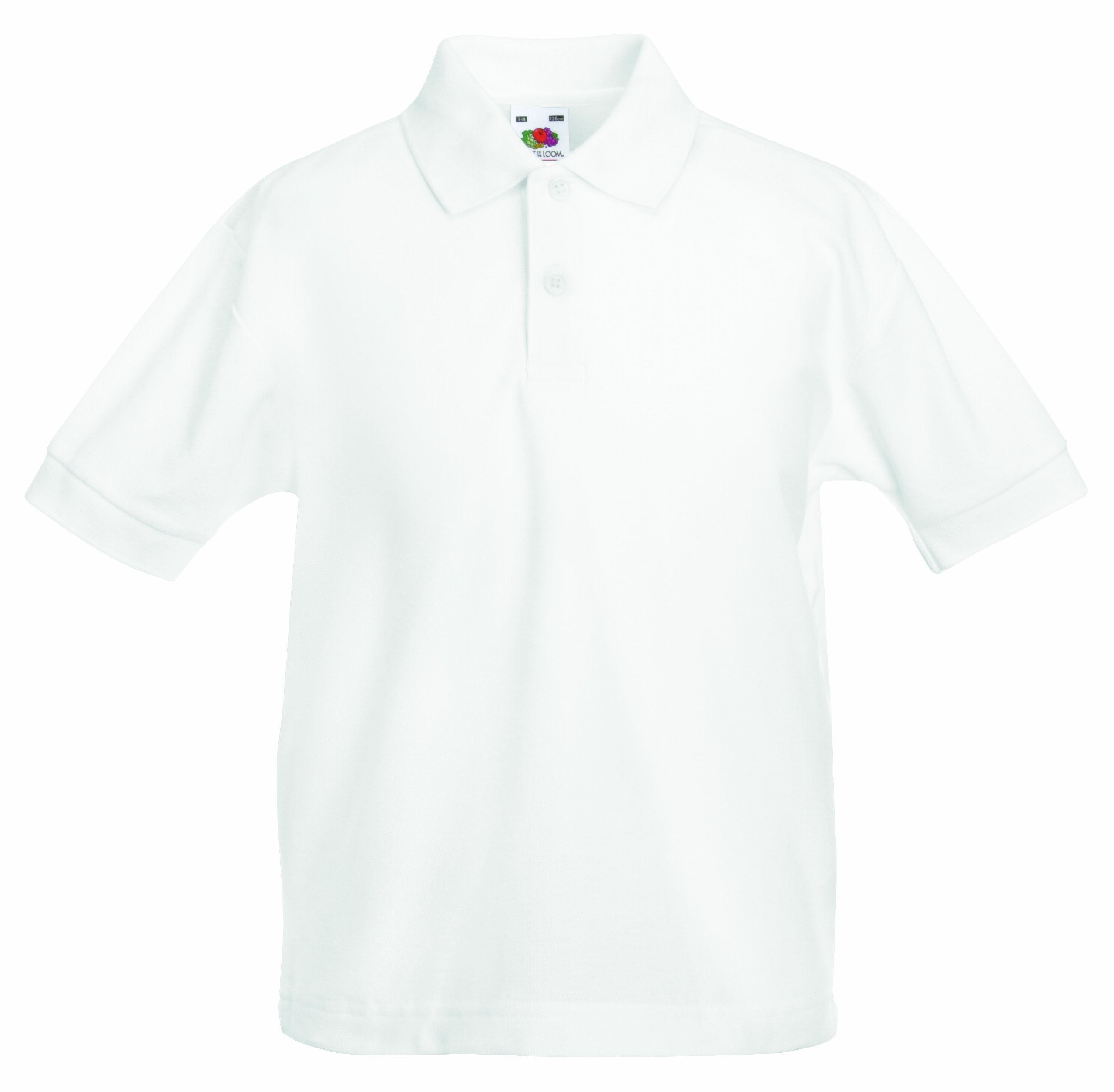 Fruit of the Loom Polo - para niño blanco 5 años