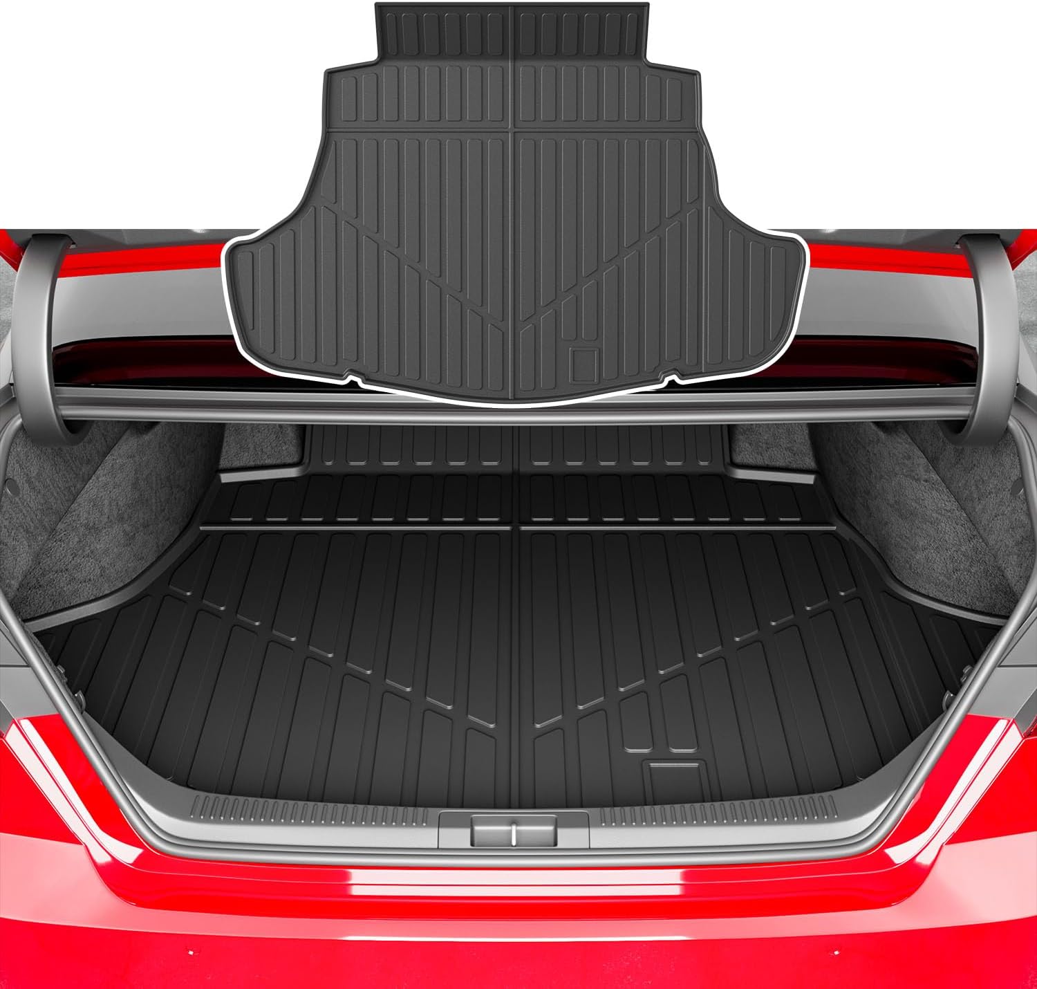 Floor Mat Compatible with 2025 2026 Toyota Camry Cargo Mat TPE Backrest Trunk Liner Cargo Floor Liner Replacement for 2025 2026 Toyota Camry Accessories