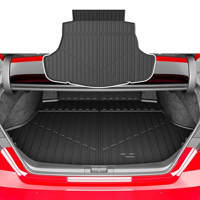 Tapete para Porta-Malas xipoqix Compatível com Toyota Camry 2025 e 2026, TPE, Traseiro, 1 unidade