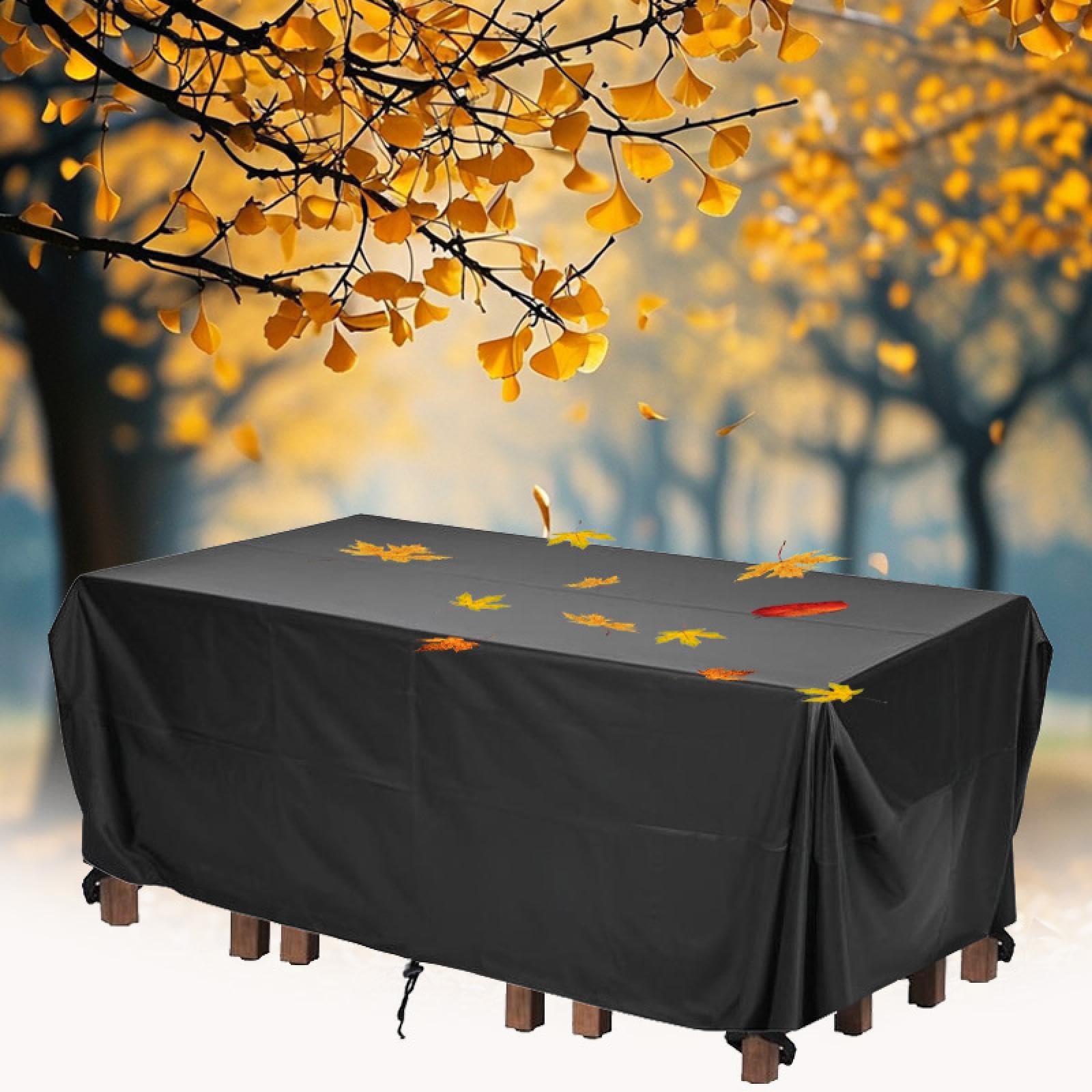 Funda Muebles Jardin Impermeable 370 Largo x 55 Ancho x 95 Alto/cm Anti-UV Fundas Sofa Exterior Impermeable,Protector Mesa Exterior,420D Oxford Fundas Impermeable para Muebles De Jardin