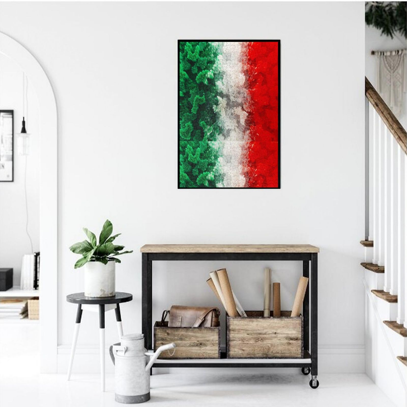 Bandiera dell'Italia, puzzle da 1000 pezzi per adulti, puzzle impegnativi, puzzle a incastro