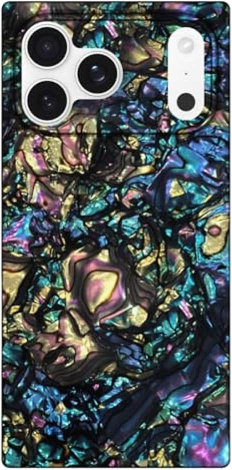 Flaunt Official Square Protective Case - Compatible with iPhone 17 Pro Max - Compatible with MagSafe & Wireless Charging - Drop-Tested & Shockproof - (Abalone Shell) - Image 10