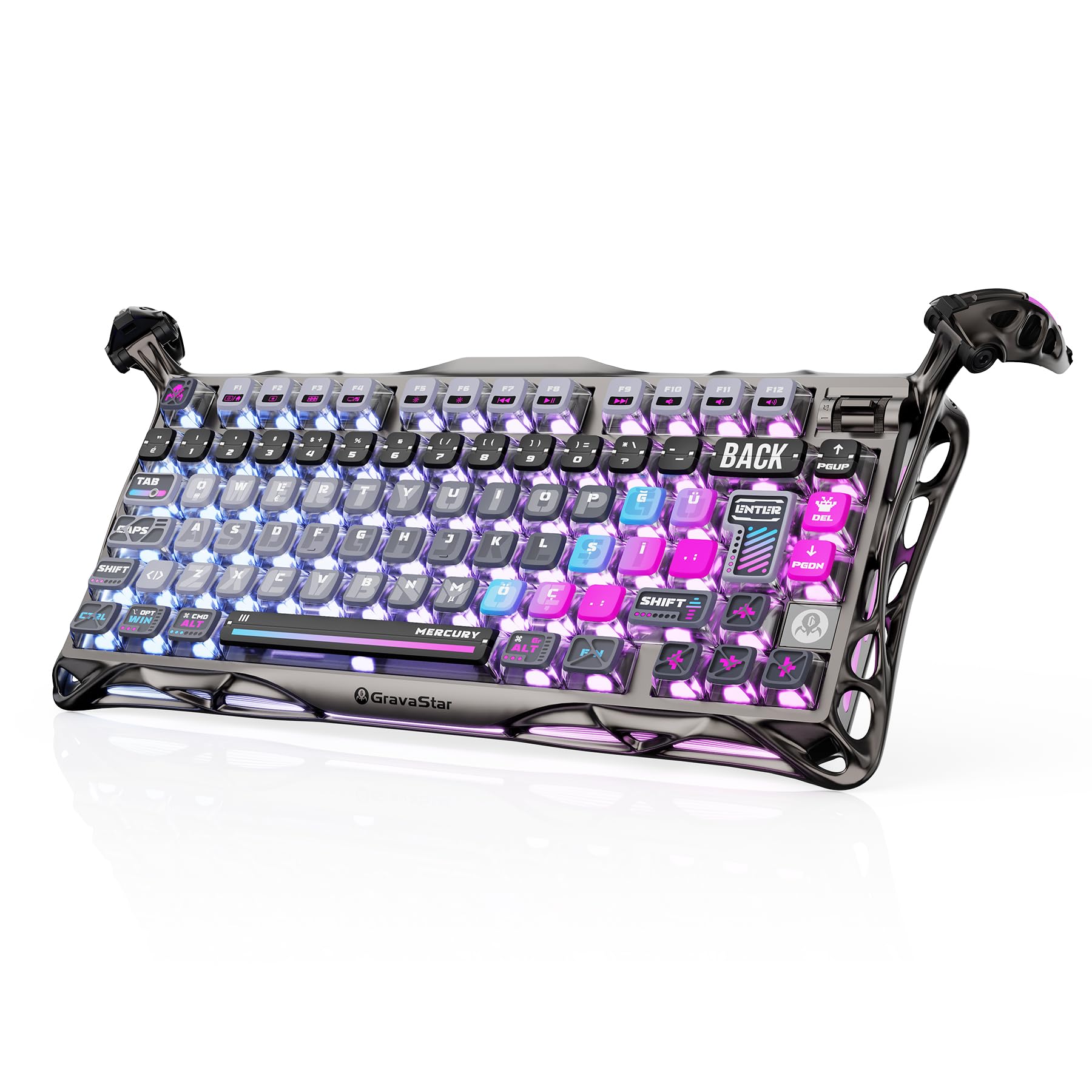 Amazon.co.jp: GravaStar Mercury K1 Pro Gaming Keyboard, Wireless