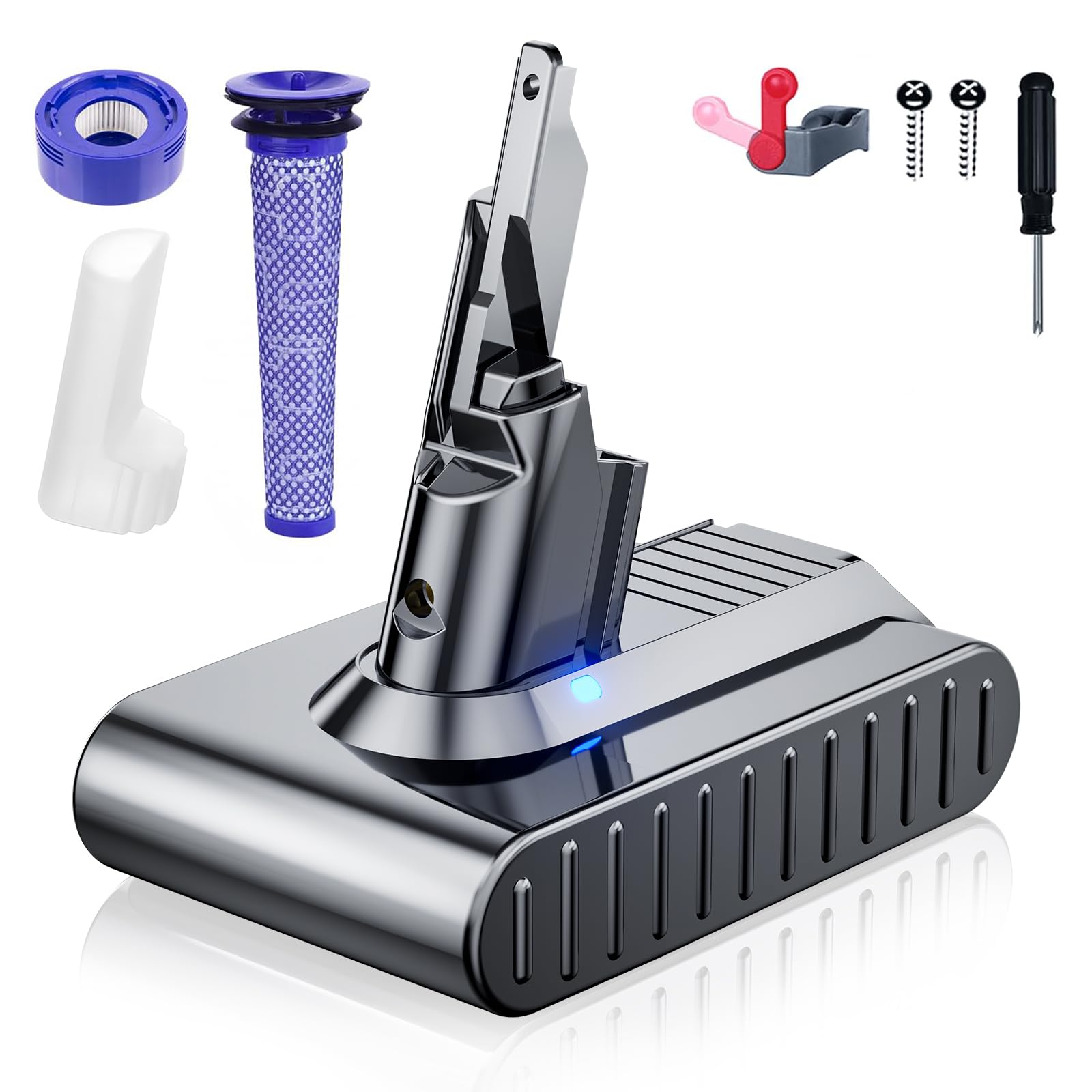 Ersatzakku für V6 DC62 DC61 DC63 DC58 SV05 SV06 DC58 SV07 SV09 967810-23 967810 Handstaubsauger