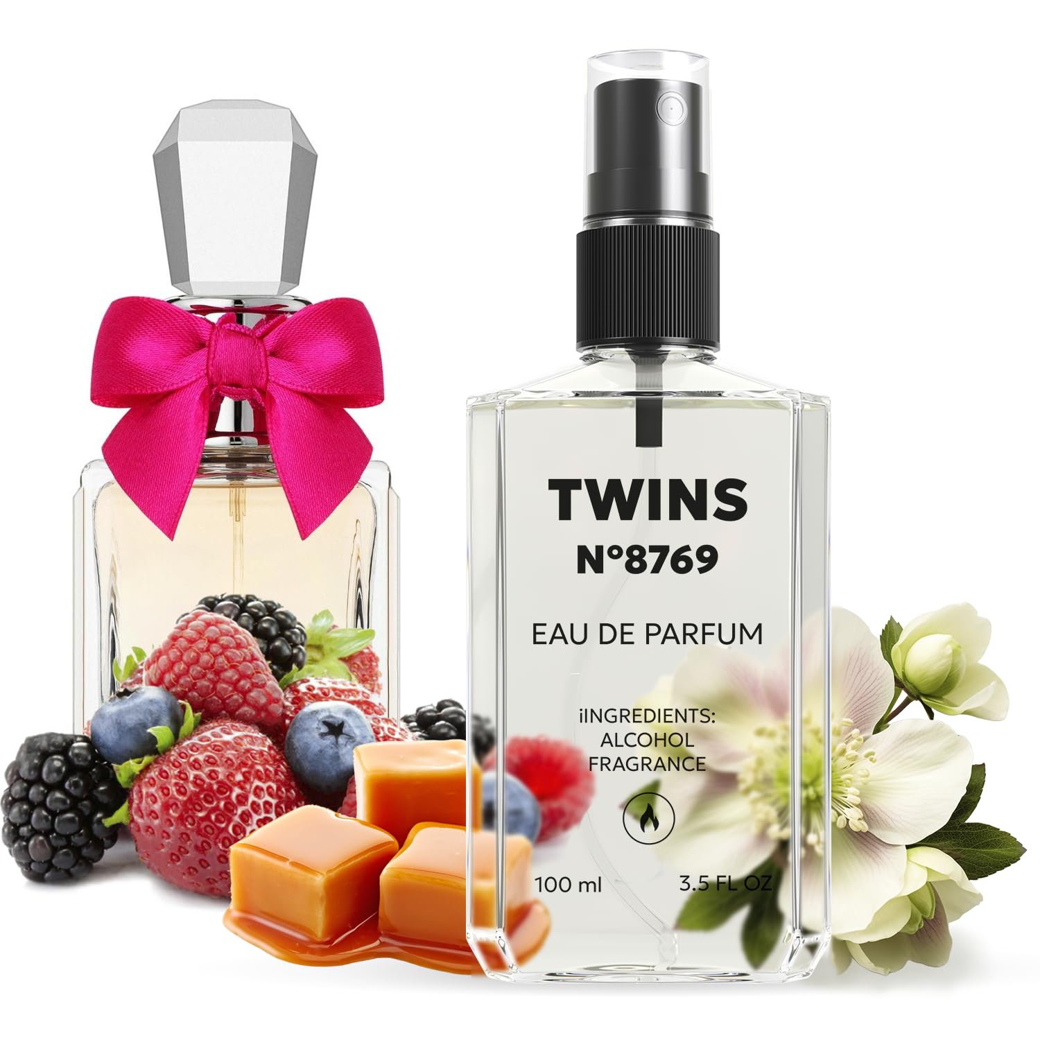 TWINS Impression of Viva la Juicy | Perfume for Women Eau de Parfum | No.8769 | 3.4 Fl Oz / 100 ml