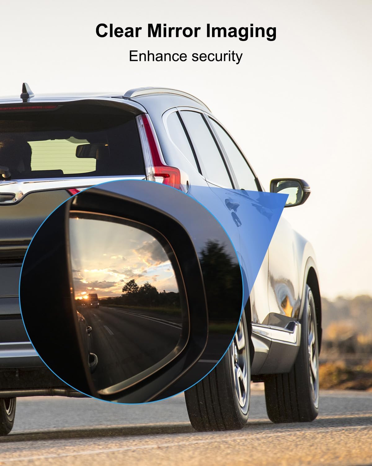 Right Passenger Side Mirror Glass Fit for Honda CRV 2017 2018 2019 2020 2021 2022 RH Rear View Mirrors Glass Lens with Heated