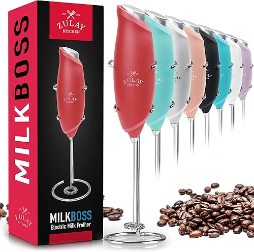 Miniatura 57 de Zulay Froth N Go - Espumador de leche recargable, varita espumadora 3 en 1 con estuche y cargador USB-C, viene con 3 accesorios para batidor