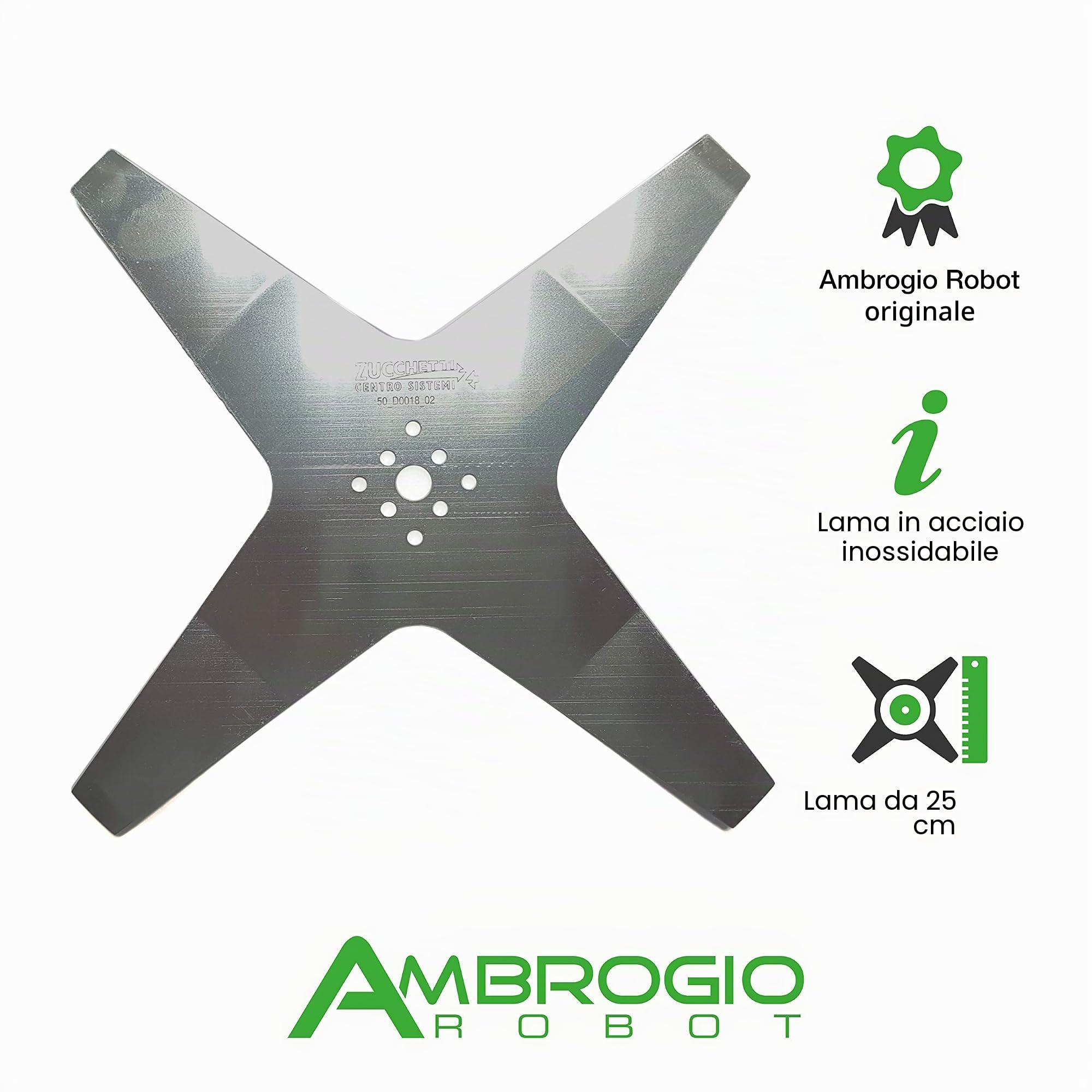 Ambrogio Robot, 50_D0018_02, Lama di Taglio per L60, 25cm piegata