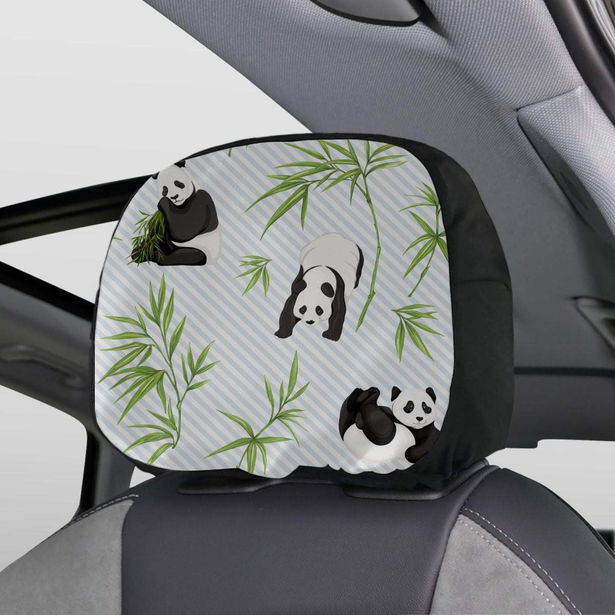 Naughty Pig Baby Kopfstützenbezüge Auto | 2er Set | 28x26cm | Elastisches Polyester