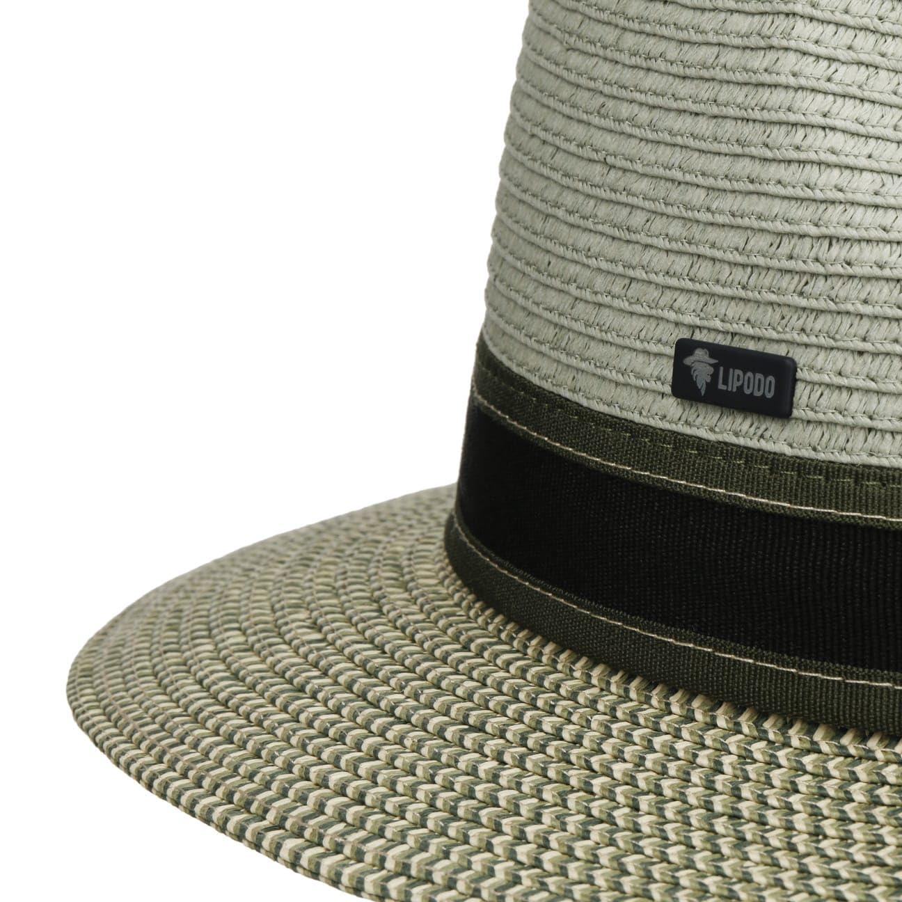 LIPODO Green Traveller Cappello di Paglia Prodotto in Italia Uomo Primavera Estate