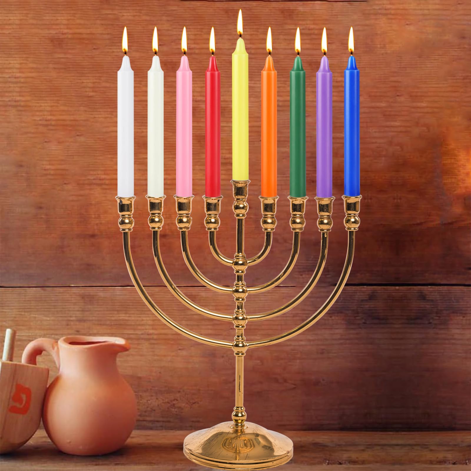 Spell Candles 100 Pack Bulk - 4 Inch Colored Mini Taper Candles for Rituals, Witchcraft & Wiccan Altar, Unscented Candles Compatible with Chime Holders, Prayer, Meditation, Birthday Decor