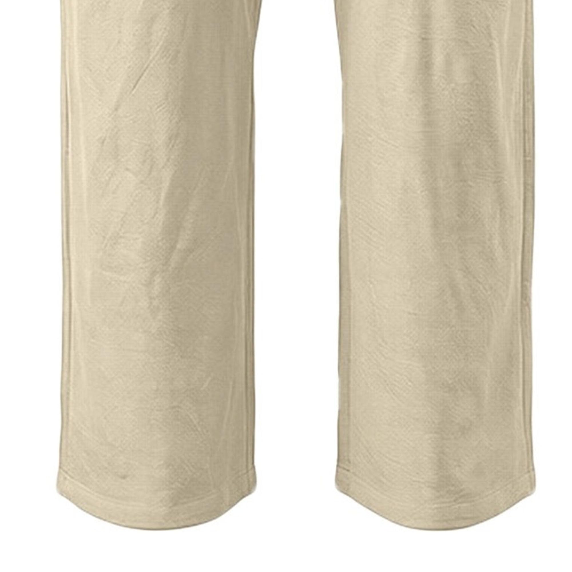 Herren-Hose aus Baumwollleinen, leger, Sport, gerades Bein