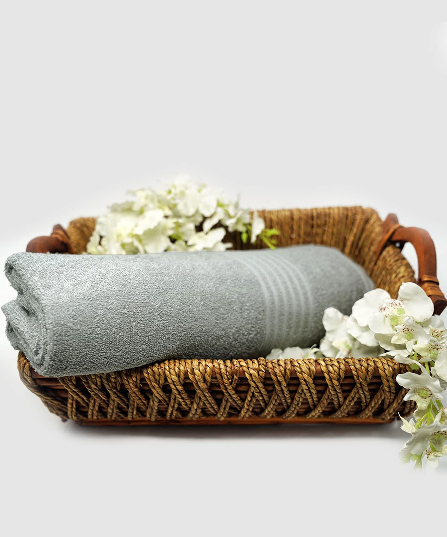 Tri Safe Antimicrobial Quick Dry Senitized Bath Towel 70X140- Dark Grey, Large