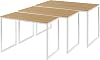 zinus jennifer modern studio collection soho / desk / table / computer desk / regular dining table / table-in-a-box / espresso finish