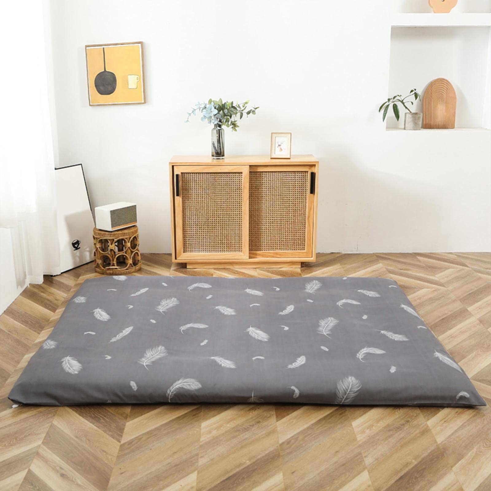 Tatami Floor Mat Cover Bedspread Floor Mat Coverlet Comfortable Washable 90x200cm-image-20