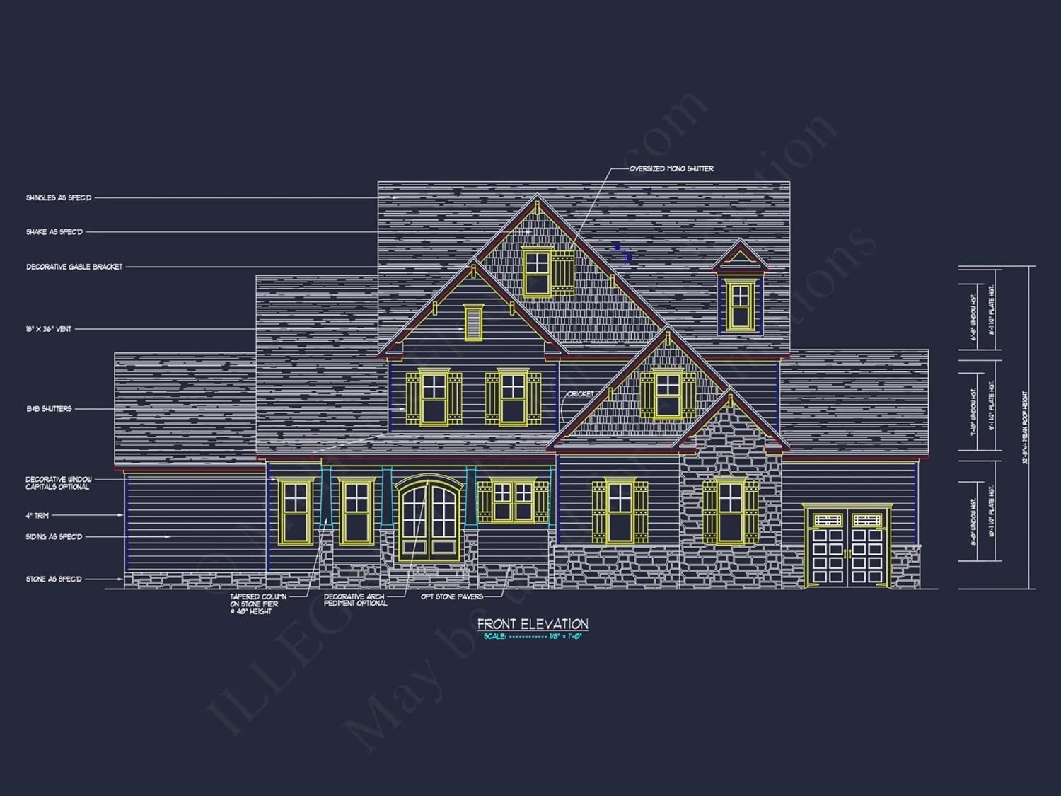 17-1968 HOUSE PLAN - Stunning House Floor Plan with Blueprint & CAD Designs