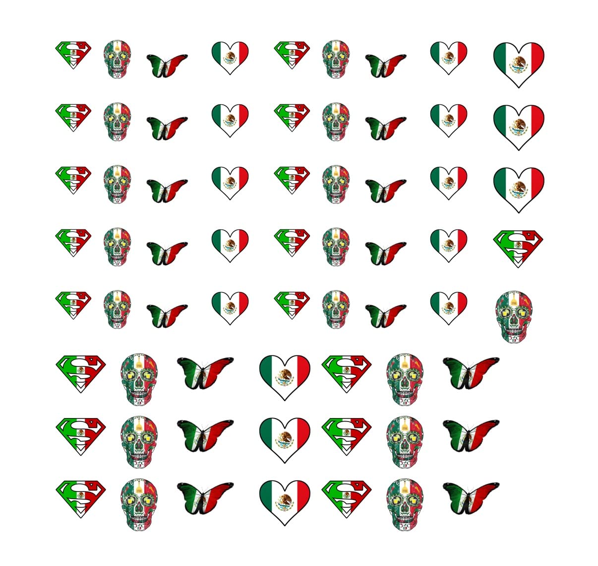Kaz Creations Mexico Nail Art Decals - C2 Mexico Collection (Mexico Nail Art Decals - C2)