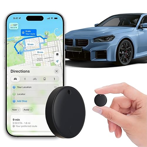 Mini GPS Tracker for Vehicles - Real-Time GPS Tracker, Hidden Car Tracking Device, Suitable for Children, Pets, Dogs, Trucks/People, No Subscription/No Monthly Fee (Available for Android and iOS)