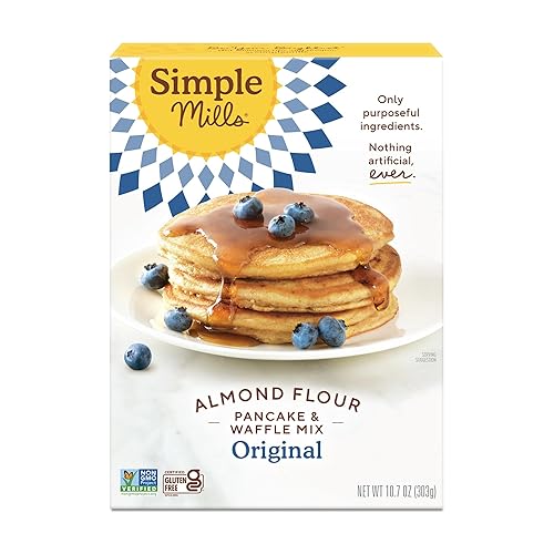 Miniatura 1 de Simple Mills - Mezcla de harina de almendras para pancakes y waffles sin gluten hecha con alimentos integrales el embalaje puede variar