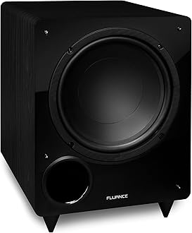 Fluance Elite High Definition Surround Sound Home Theater 7.1 Speaker System Including Floorstanding Towers, Center Channel, Surround, Rear Surround Speakers, and DB10 Subwoofer - Black Ash (SX71BR)