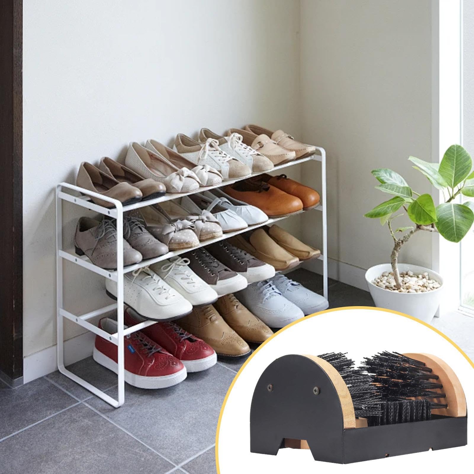 Cepillo de Limpieza de Zapatos - Depurador de Botas multifunción para