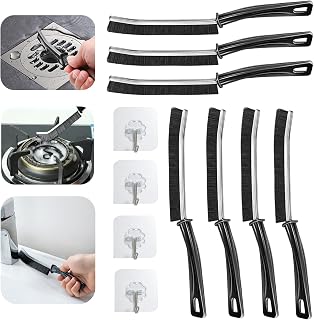 Ahigh slit cleaning brush, 11 Pieces Hard Bristles Corner Cleaning Brush, Multifunctional Gap Brush, Joint Brush Bathroom, Joint Cleaning Brush, Multipurpose Tile Cleaning Brush Kitchen