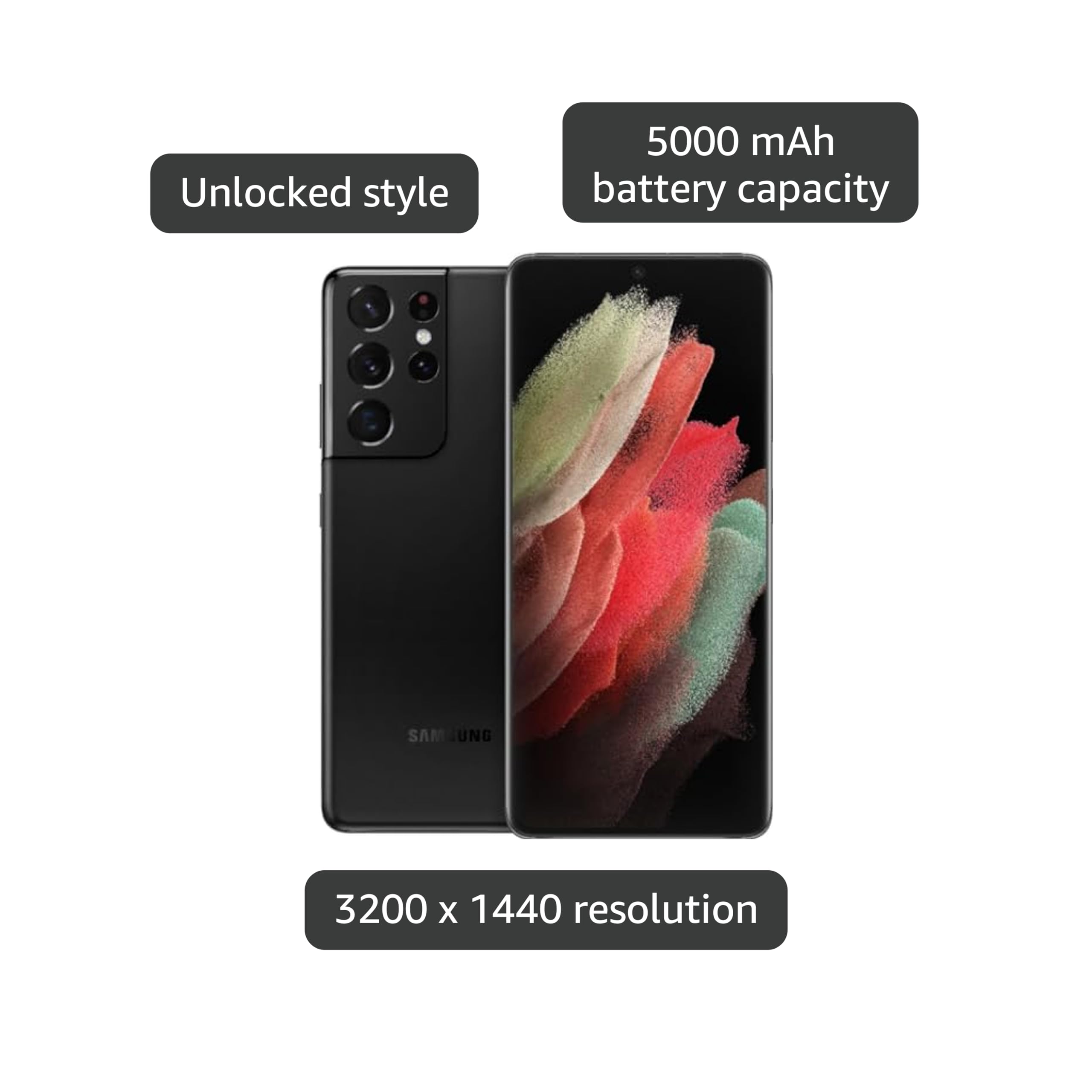 Amazon.com: Samsung Galaxy S21 Ultra 5G, US Version, 512GB Amazon.com: Samsung Galaxy S21 Ultra 5G, US Version, 512GB