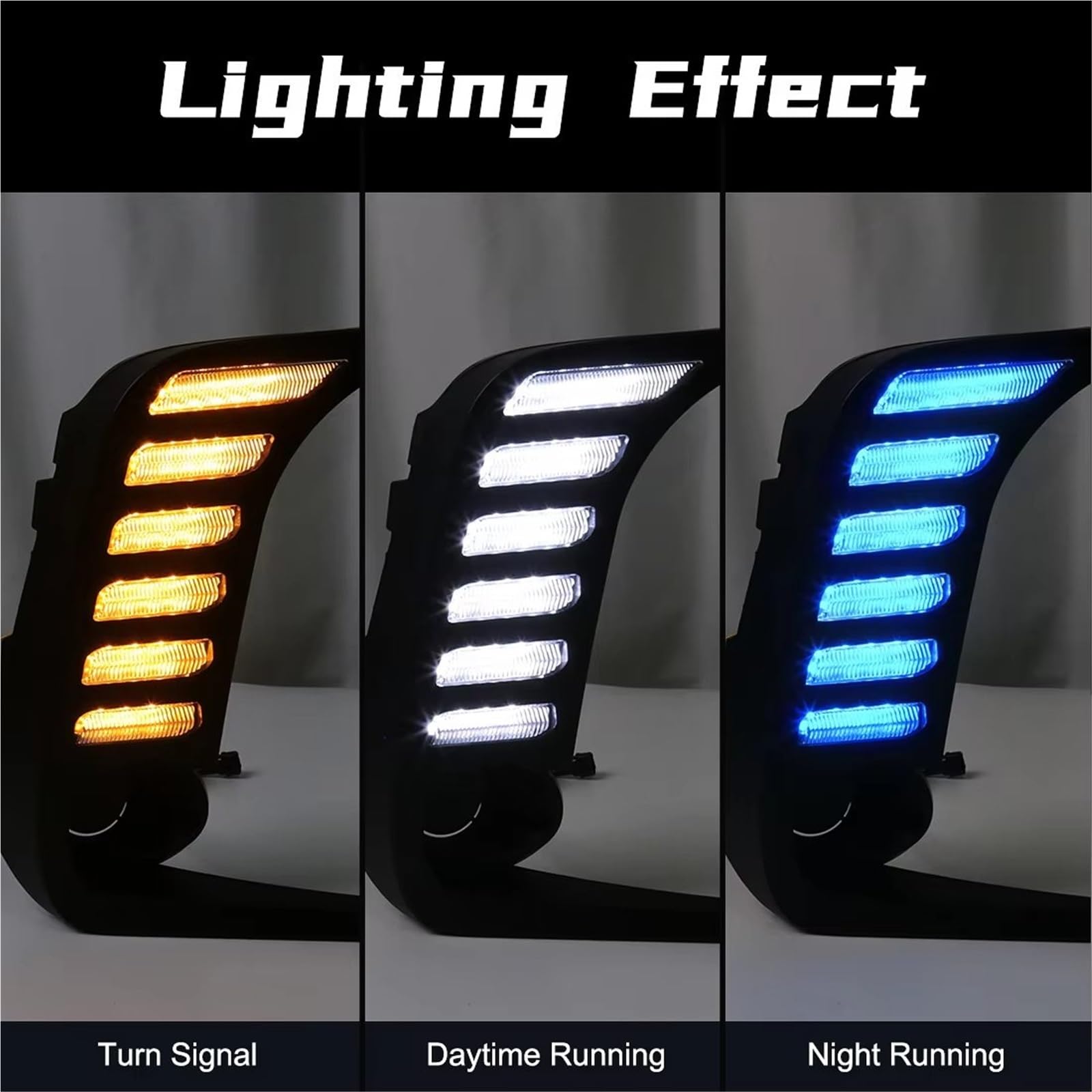 Luci Auto Diurne DRL Per Toyota Per Corolla 2019 2020 2021 2022 LED DRL Luci Diurne Fendinebbia Per Auto Indicatori Di Direzione Paraurti Anteriore(Led Fog Yellow)