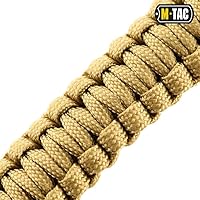 Vista 5 de M-Tac Pulsera de supervivencia con cuerda paracaídas - Cuerda de 12 pies (144 pulgadas) - Cuerda táctica de emergencia con brújula y silbato