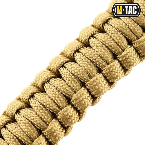 Miniatura 5 de M-Tac Pulsera de cuerda de paracaídas de supervivencia, cuerda de emergencia táctica de 12 pies (144 pulgadas), con silbato de brújula