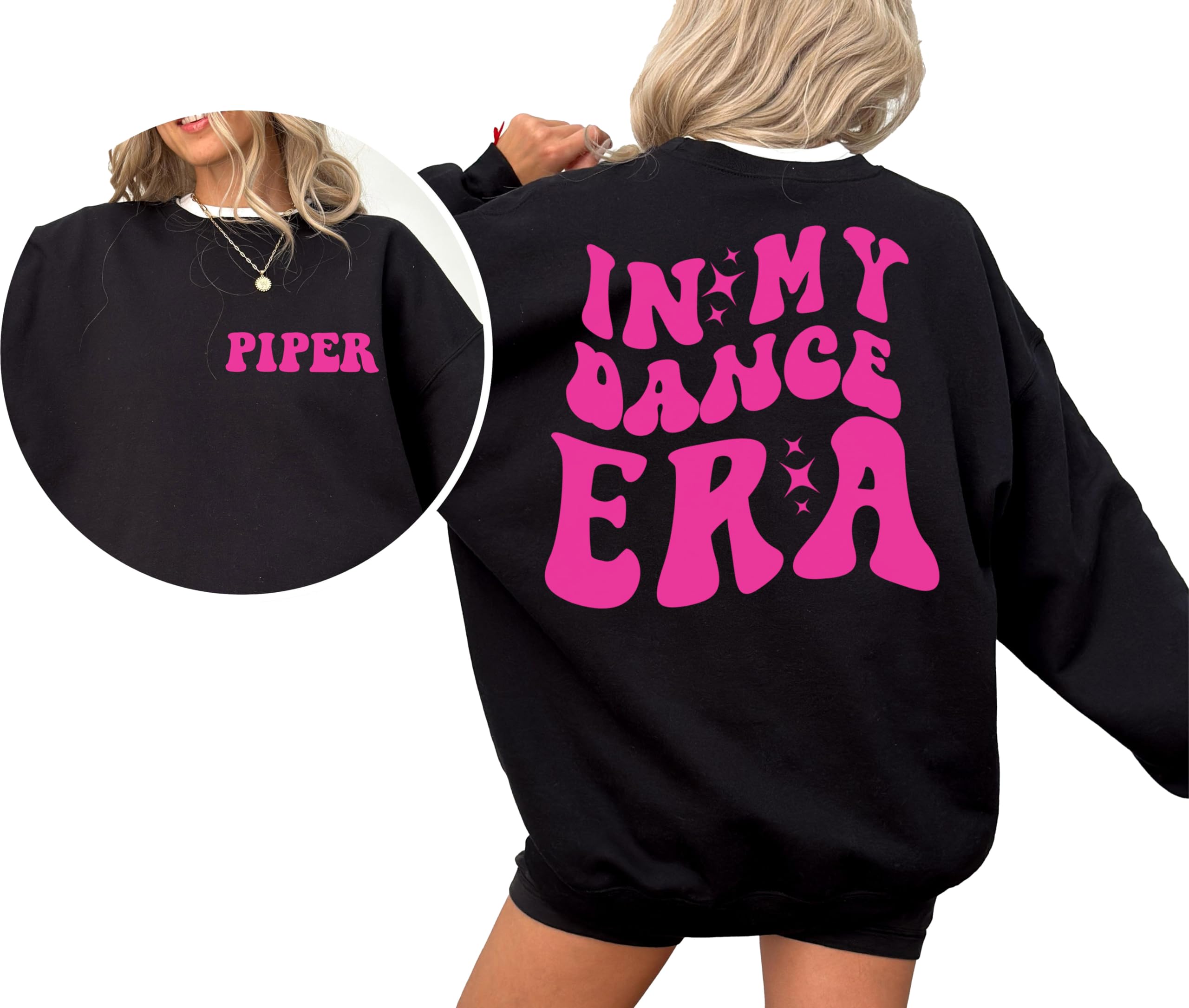 SweetTeezDance Sweatshirt For Girls and Women - Personalized With Name (Youth M)