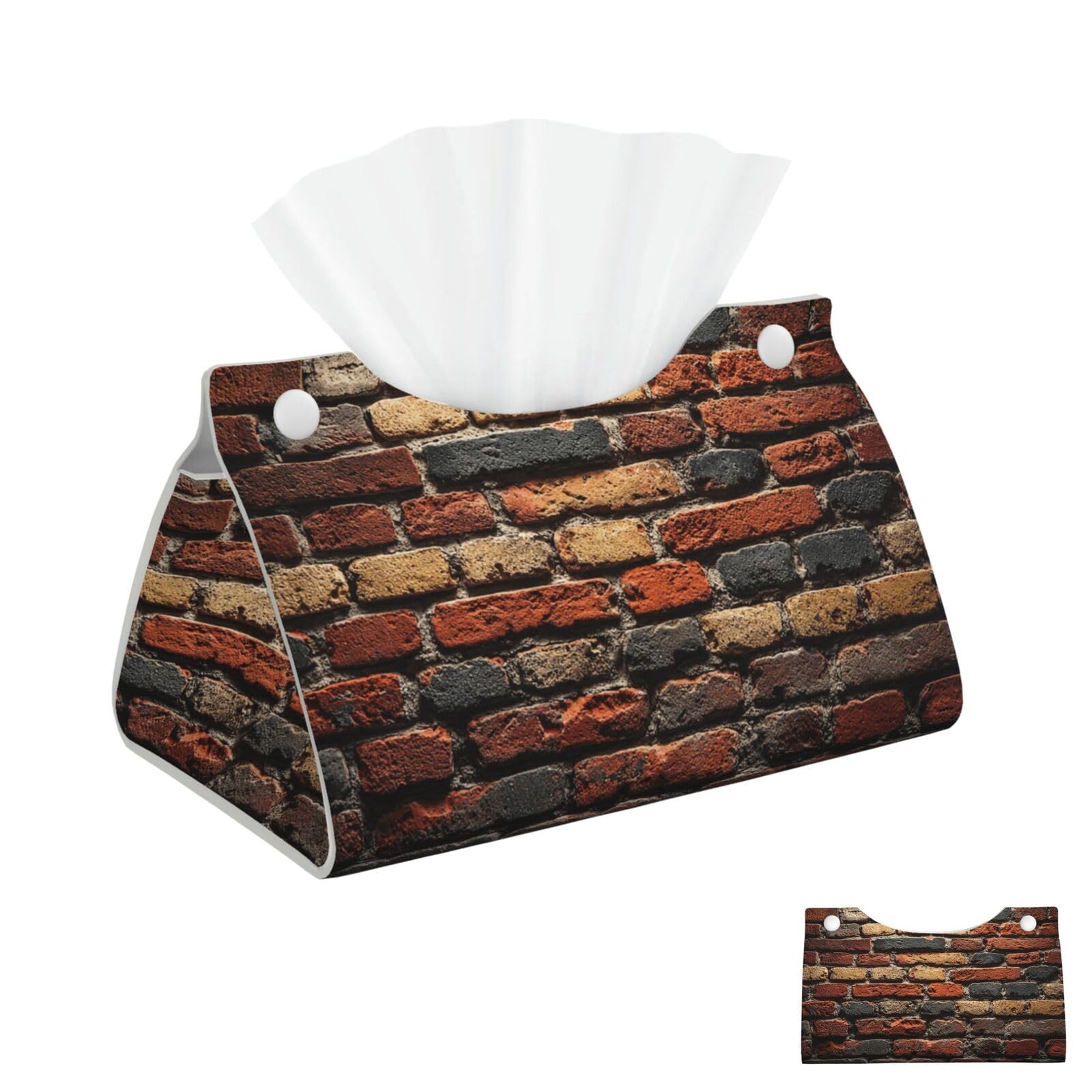 Brick Wall Tissue Box Cover Square Cube Boxes