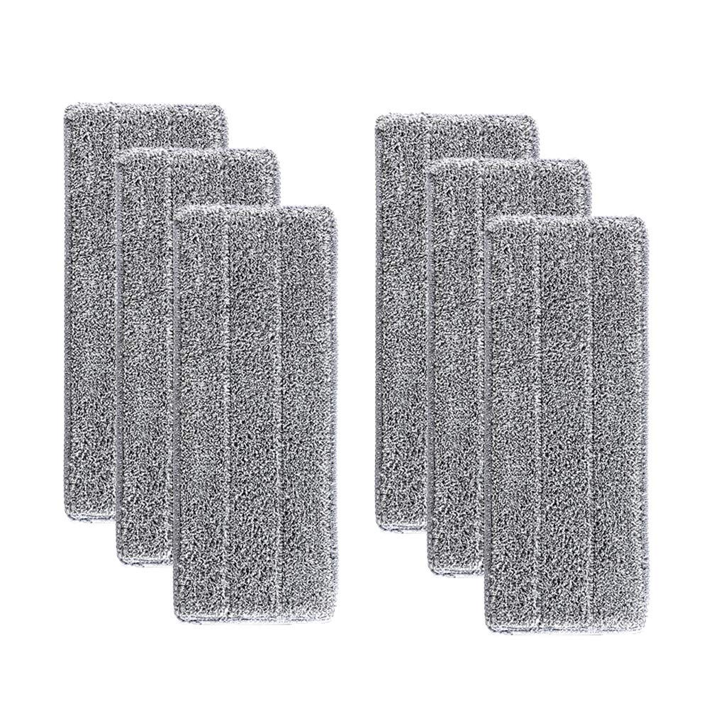 Serpillères en Microfibre pour Balai Lave-Sol Housse de Nettoyage de Rechange Vadrouille La Tête de Ménage de Vadrouille pour Balai Plat Nettoyage en Microfibre/Lingettes de Nettoyage 33x12mm Serria