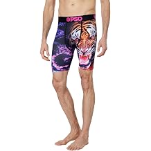 PSD Mens Tiger Staredown Boxer Briefs, Multi, XL