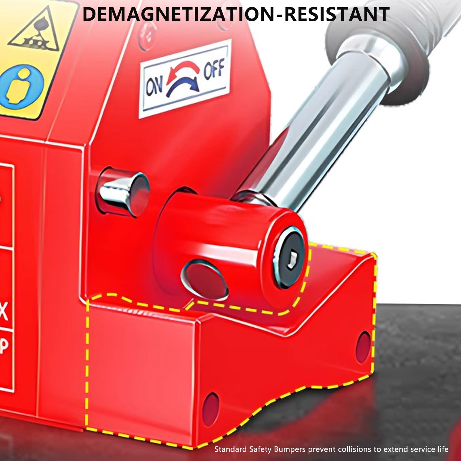 Sollevatore Magnetico Permanente, Magnete di Sollevamento per Piastre da 1000 kg, Adatto per Il Sollevamento di Attrezzature per Gru, Blocchi e Gru da Officina