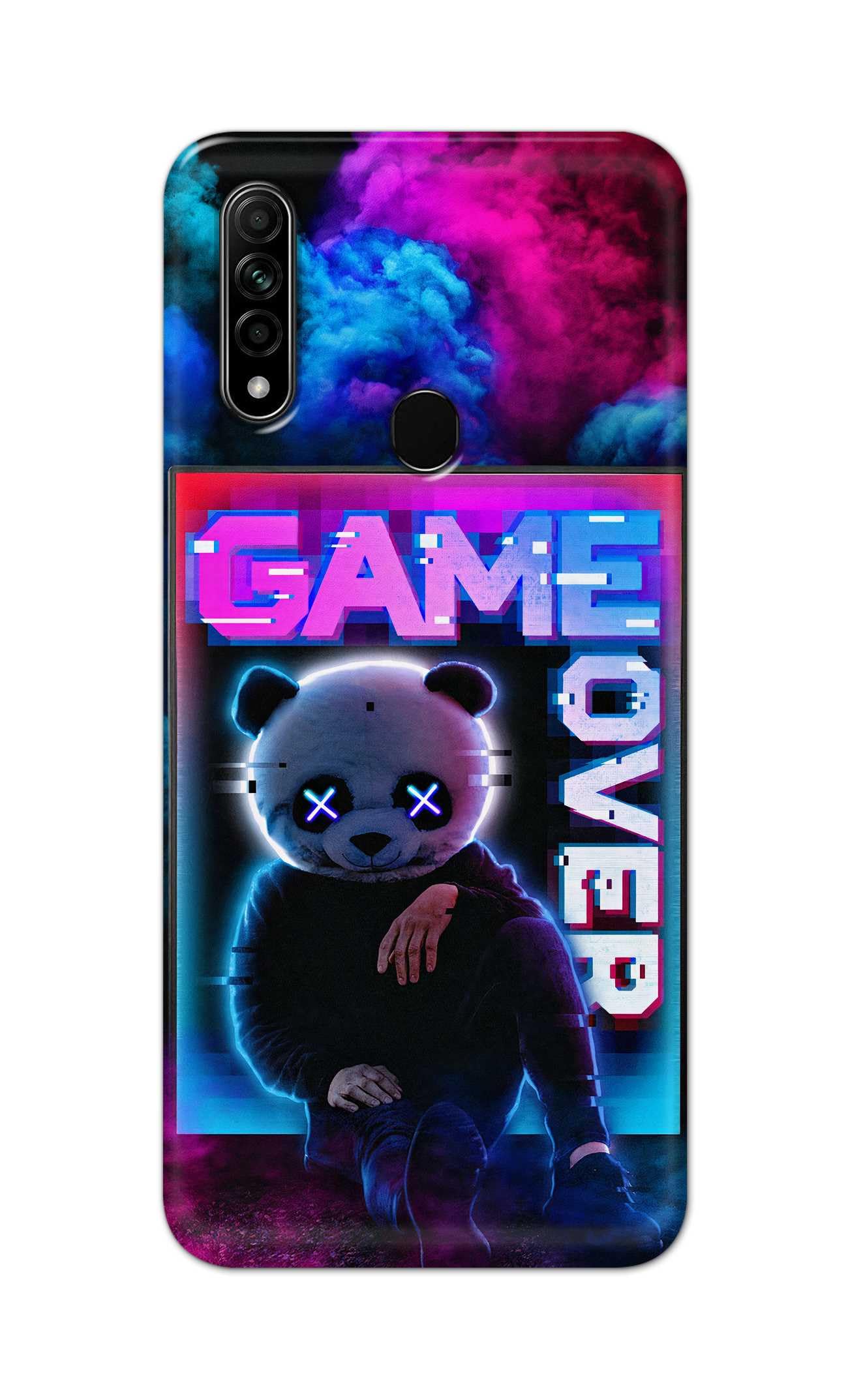 PRINTFIDAA® Printed Hard Back Cover for Oppo A31 Back Cover (Game Over) -190724(AP)