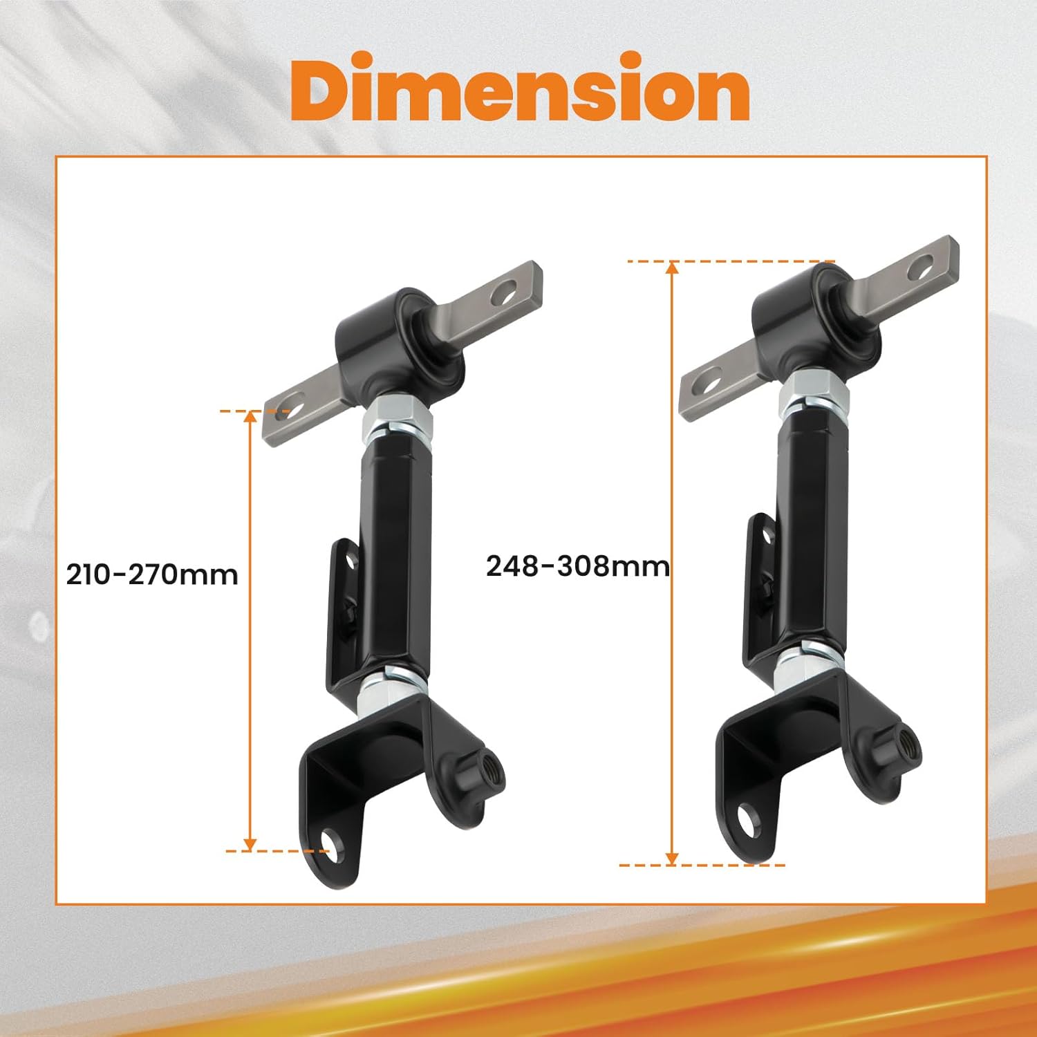 maXpeedingrods Adjustable Rear Camber Arm for Honda Civic 2001-2005, for Acura RSX 2002-2006 Alignment Control Arm, Adjustable Range +/-3°