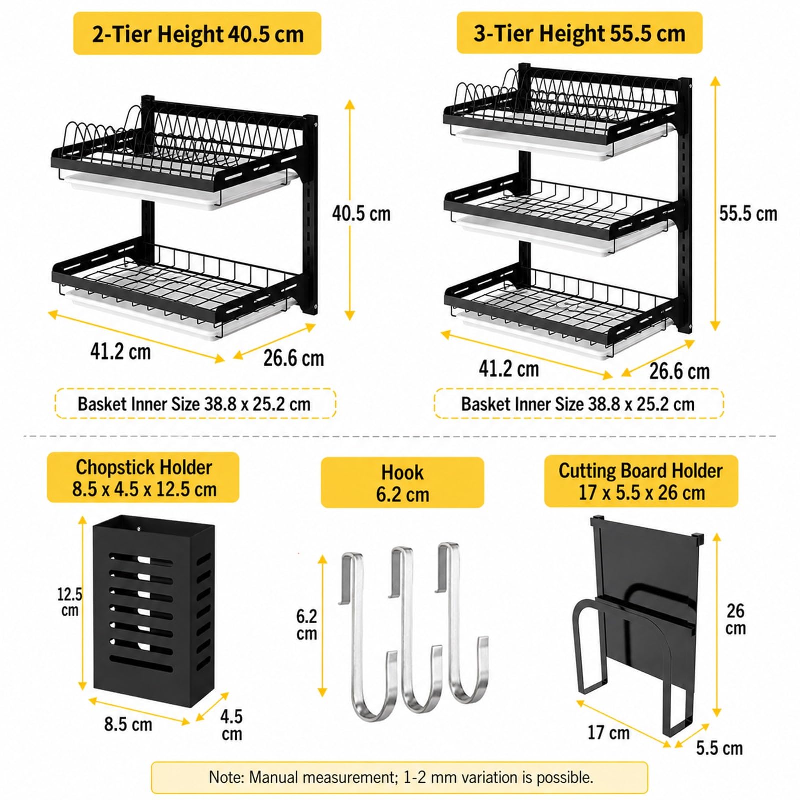 Escurreplatos sobre Fregadero,Escurridor De Platos De Acero Inoxidable,Escurridor De Platos Colgante,PrevencióN De La OxidacióN,Puede Contener Cubiertos,Platos PequeñOs Y Tazas