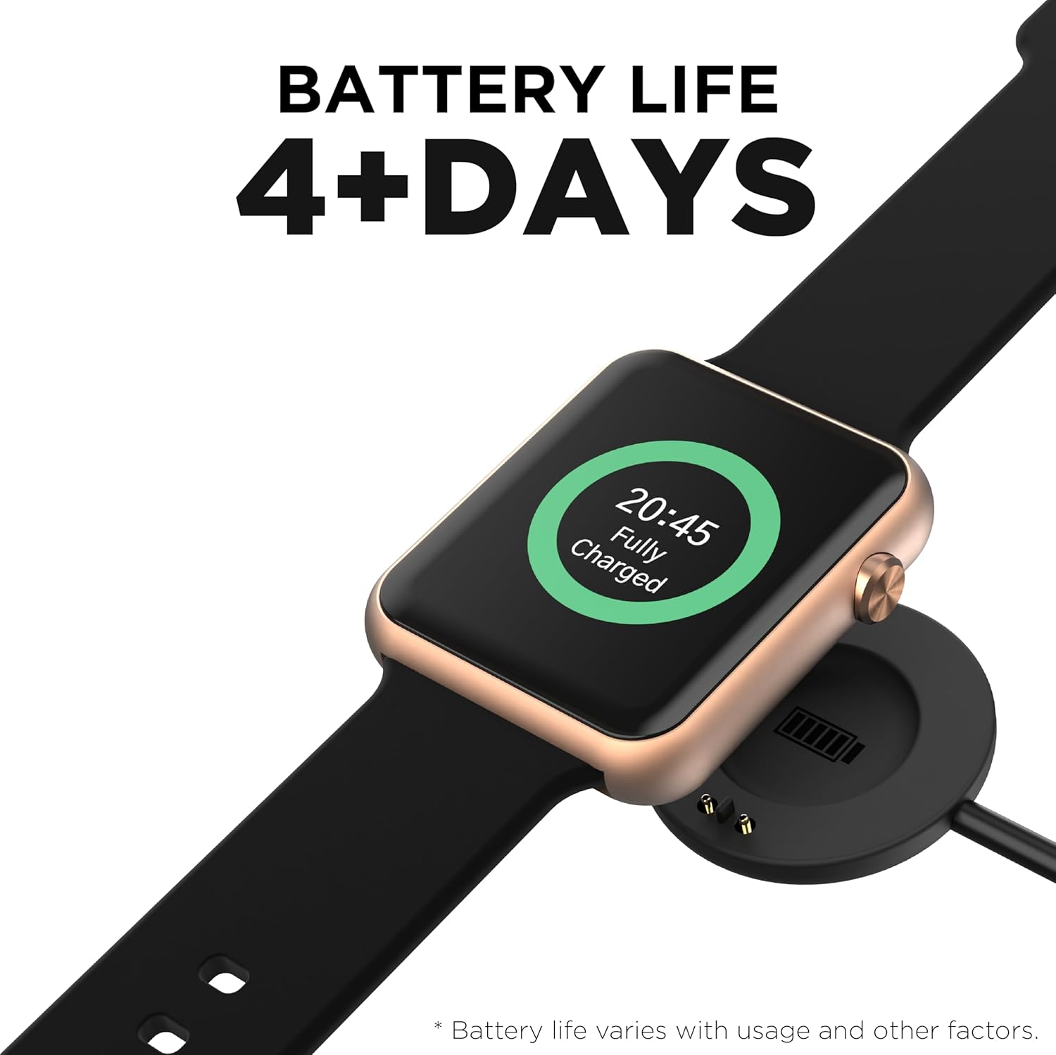 iTouch Air 4 Smartwatch - Fitness Tracker, Heart Rate Monitor, Customizable Watch Face - Activity and Calorie Tracker - 100+ Sports Modes - Bluetooth Connectivity (Renewed)