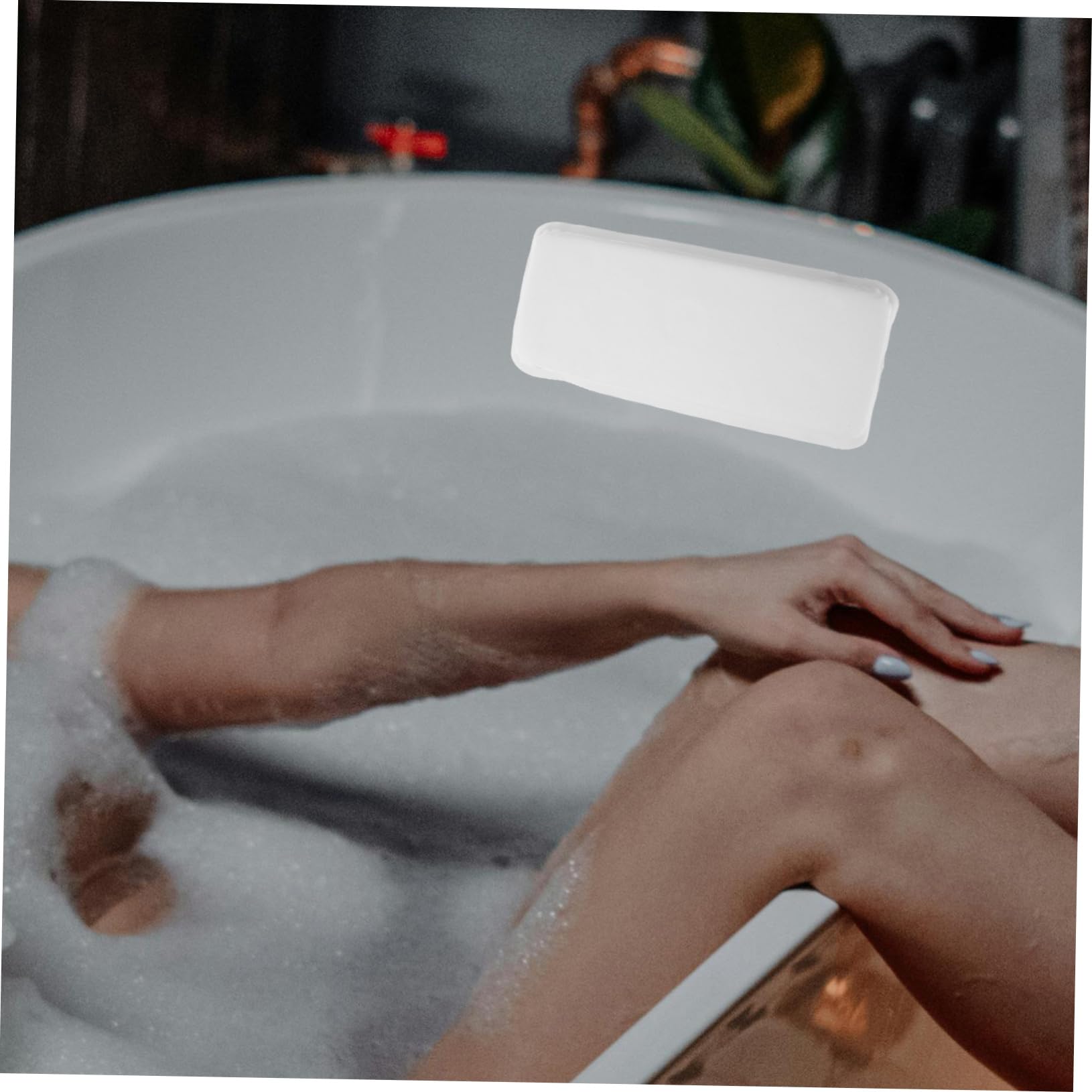Homoyoyo 2 Pezzi Cuscino Bagno in con Ventose Antiscivolo Supporto Ergonomico per e Spalle Adatto per Vasche Bagno Standard Comfort e Sicurezza Spa