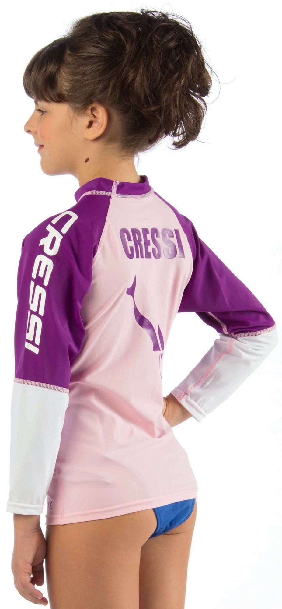 T-Shirt Protection Manches Longues CRESSI Pour Femme - Rash Guard UV 50+ - Plongée, Natation
