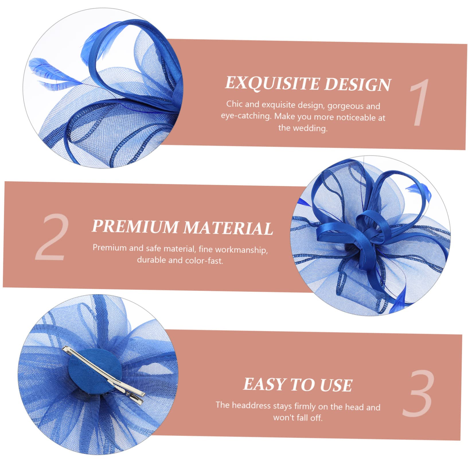 minkissy 2 tocados de malla floral para mujer, tocado floral para mujer, tocado de decoración floral, sombrero de velo, diadema de fiesta de té, clip para el cabello, sombrero de malla, velo diadema