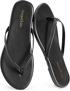 Women's Memory Foam Comfortable Flat Thong Sandals Dressy Summer Beach L...