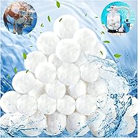 Vista 8 de Bolas de filtro de piscina de 3.5 libras para filtro de arena, filtro de fibra reutilizable para piscinas, tanques de peces, alternativa a