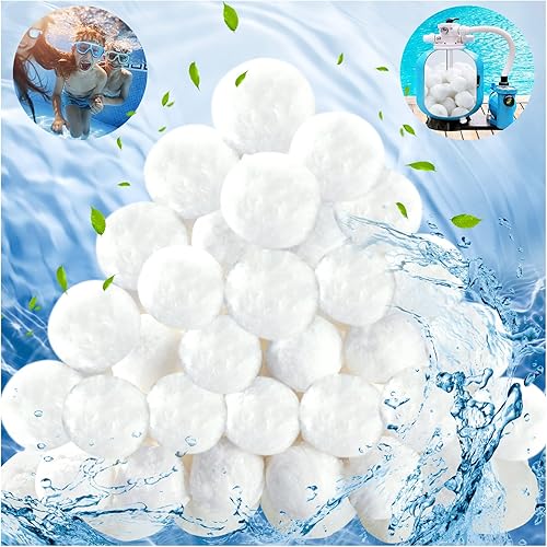 Miniatura 8 de Bolas de filtro de piscina de 3.5 libras para filtro de arena, filtro de fibra reutilizable para piscinas, tanques de peces, alternativa a