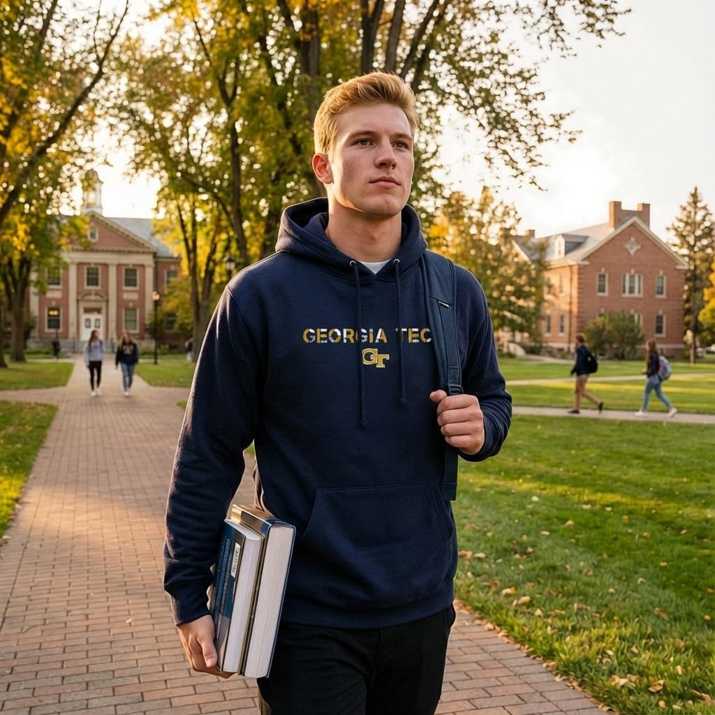 Venley NCAA Officially Licensed Apparel College Team Color Unisex Hoodie Logo icon - Image 4