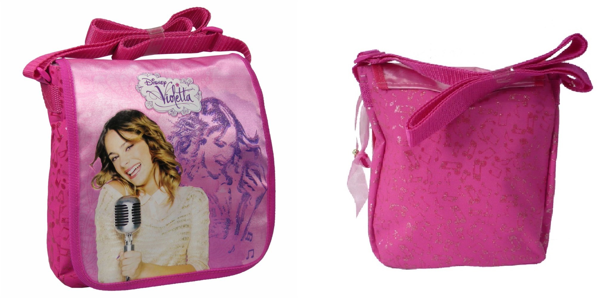 Borsetta Bambina Principessa Con Stelle E Paillettes - Borsa A Tracolla Regolabile Rosa, 20x6x14 Cm, Regalo 5-12 Anni - 4