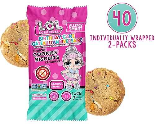 Miniatura 10 de Allergy Smart Galletas crujientes con chispas de chocolate, sin gluten, sin nueces, sin huevo, sin soja, sin lácteos, sin OMG, kosher, delicioso