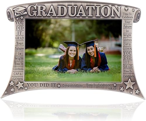 LASODY Marco de fotos de graduación, decoraciones de graduación 2022, regalos de graduación, marco de fotos de grado (4 x 6, vertical)